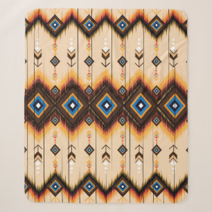 Couverture Sherpa Géométrie ethnique : conception motif abstraite.