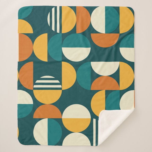 Couverture Sherpa Géométrique Du Milieu Du Siècle : Conception Rétro (Devant)