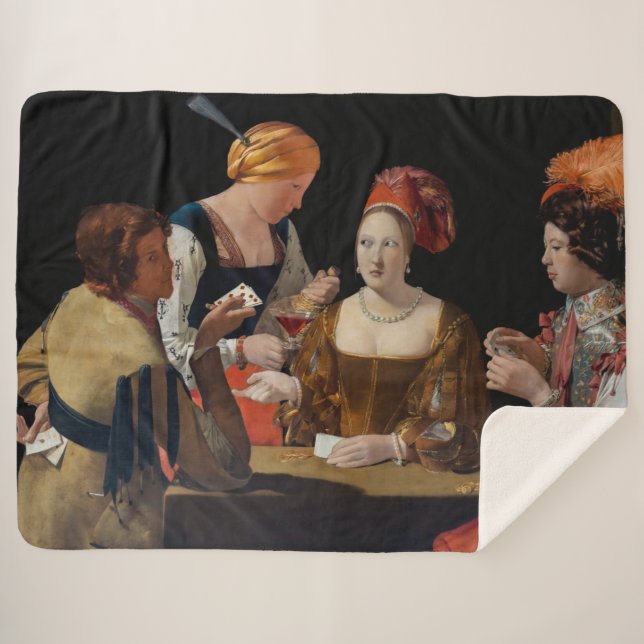 Couverture Sherpa Georges de la Tour - Cheat avec l'As des Diamants (Devant (Horizontal))