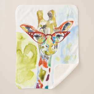Couverture Sherpa Giraffe de pantalons