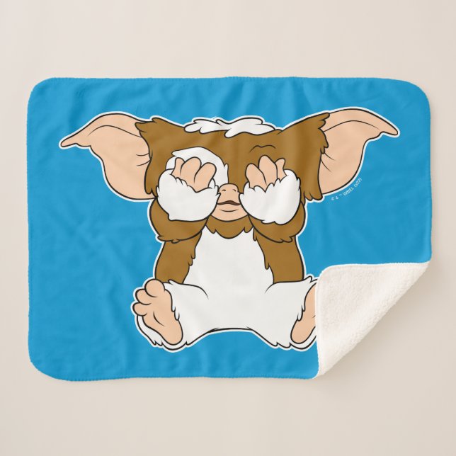 Couverture Sherpa Gizmo | Cute Comic Character (Devant (Horizontal))