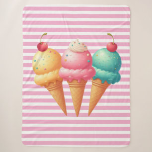 Couverture Sherpa Glace colorée