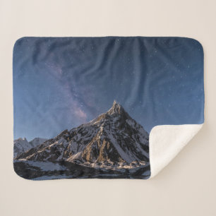 Couverture Sherpa Glace et neige   Voie Lactée Glacier Baltoro, Paki