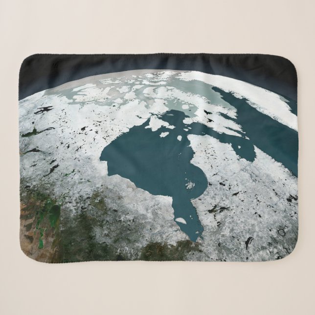Couverture Sherpa Glace Maritime De La Baie D'Hudson Le 14 Novembre  (Devant (Horizontal))