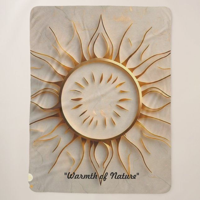 Couverture Sherpa "Gloire du lever du soleil" (Devant)