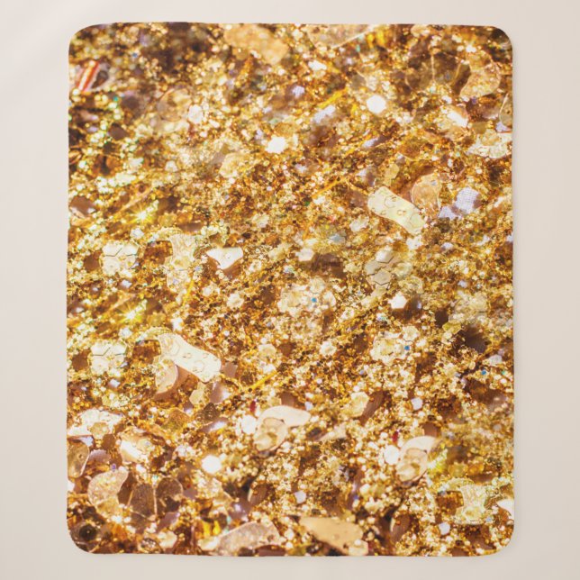 Couverture Sherpa Gold glitter background (Devant)
