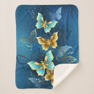 Couverture Sherpa Golden butterflies