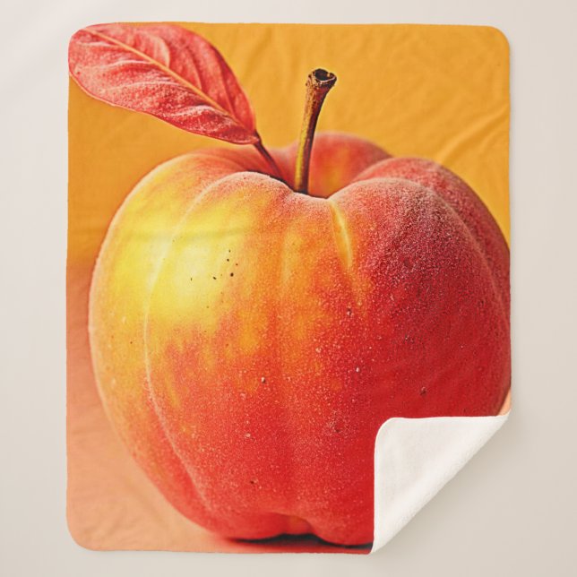 Couverture Sherpa Golden Peach Perfection Design (Devant)