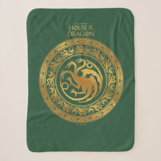Couverture Sherpa Golden Targaryen Crest (Devant)