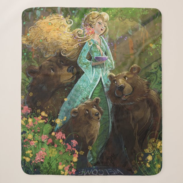 Couverture Sherpa Goldilocks et les trois ours (Devant)