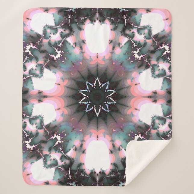 Couverture Sherpa Gothique Frozen Winter Spider Web (Devant)