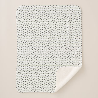 Couverture Sherpa Graines de pastèque minimalistes et emballage d'ét