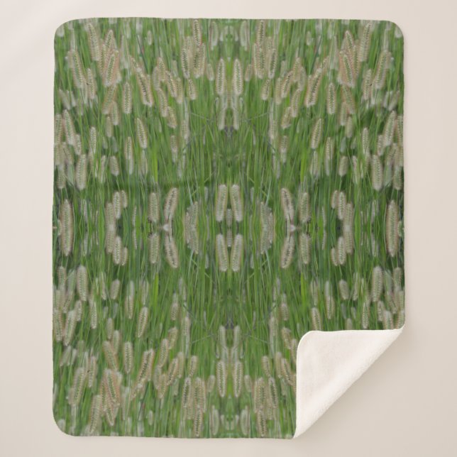 Couverture Sherpa Graines vertes (Devant)