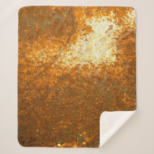 Couverture Sherpa grand Rust background abstrait, antique, antique,