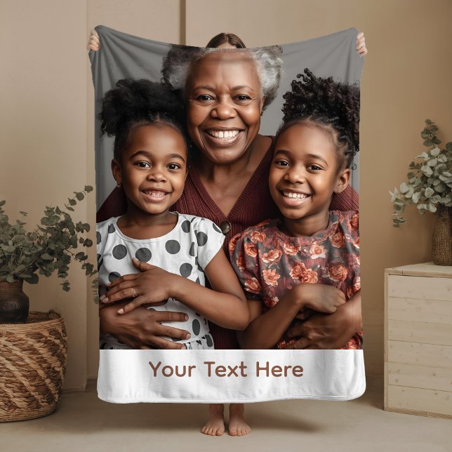 Couverture Sherpa Grandma Blanket Personnalisée Sherpa Cosy Idée cad (Créateur téléchargé)