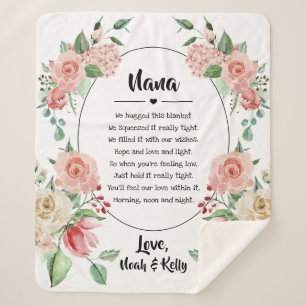 Couverture Sherpa Grandma Grammy Nana de Grandkids