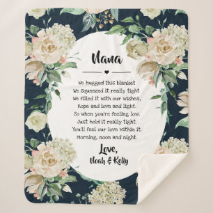 Couverture Sherpa Grandma Grammy Nana de Grandkids