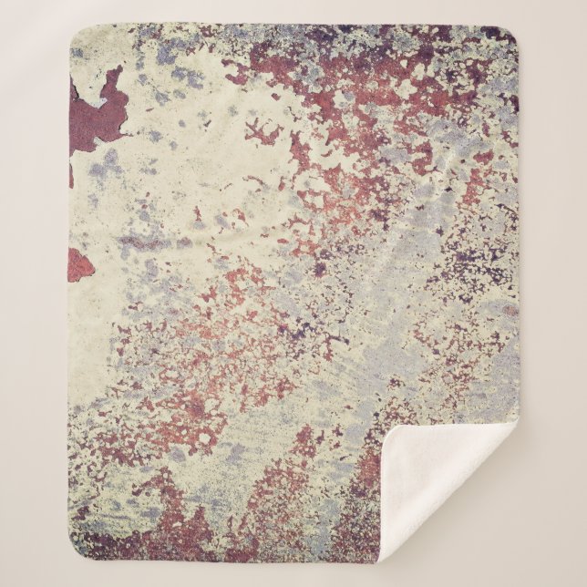 Couverture Sherpa Grands arrière - plans rouille - abstra arrière -  (Devant)