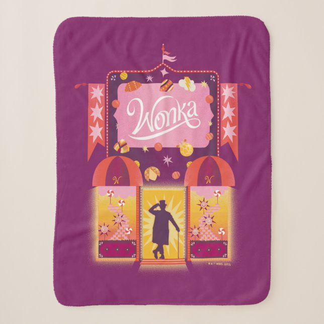 Couverture Sherpa Graphique de la boutique Wonka Candy (Devant)