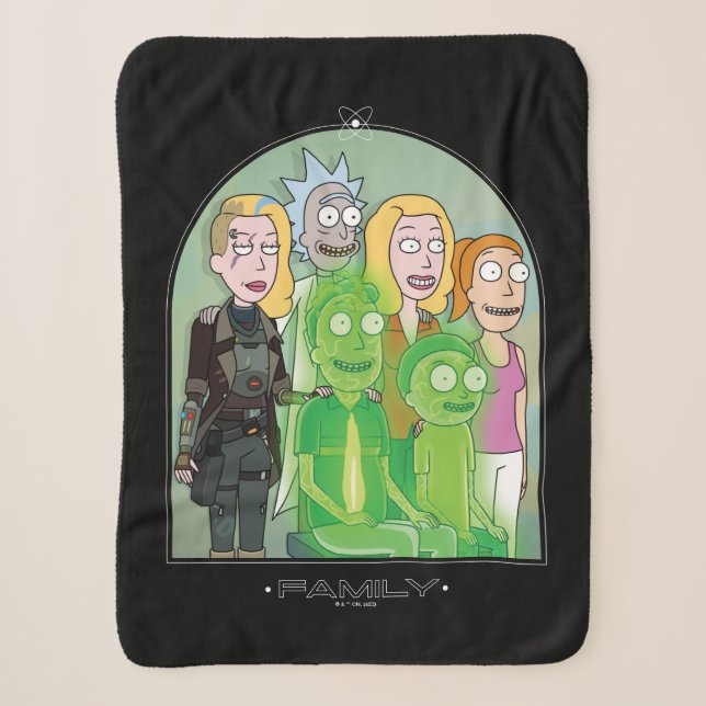 Couverture Sherpa Graphique de la famille Rick et Morty (Devant)