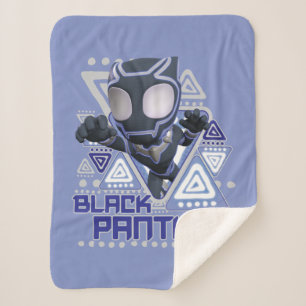 Couverture Sherpa Graphique de personnage triangulaire de Black Pant