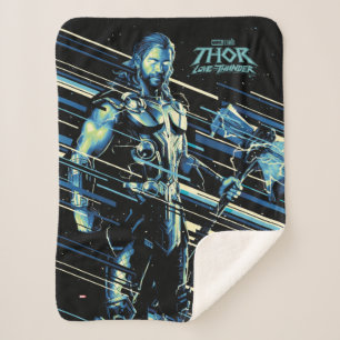 Couverture Sherpa Graphique Thor Stylisé en caractères triés