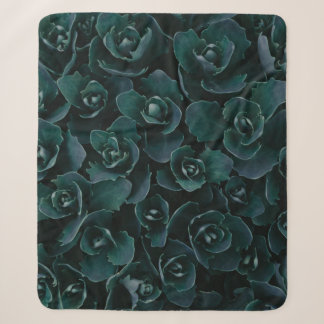 COUVERTURE SHERPA GRAY PETAL FLOWER IN BLOOM