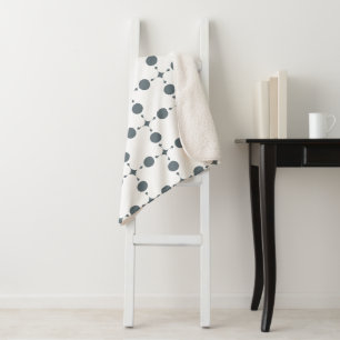 Couverture Sherpa Gray Polka Dots, Polka Dot Pattern, Dots