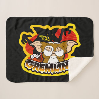 Couverture Sherpa Gremlins | Gizmo Stripe