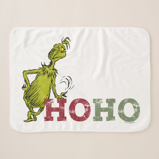 Couverture Sherpa Grille | Ho Ho Ho (Devant (Horizontal))