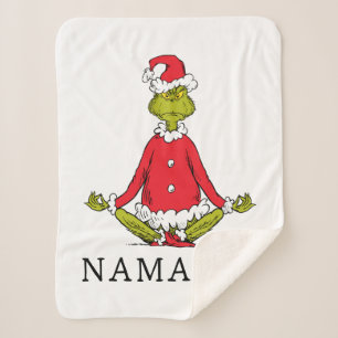Couverture Sherpa Grille   Namaste Santa Claus