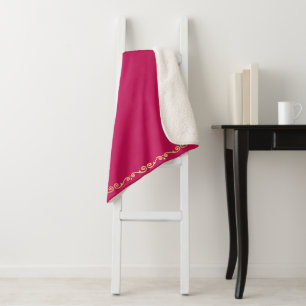 Couverture Sherpa Grille Sherpa - Grandes Chaudes Rose & Or