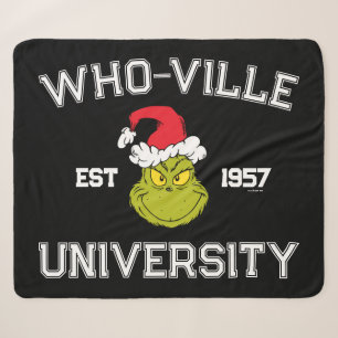 Couverture Sherpa Grille Who-ville University Est 1957