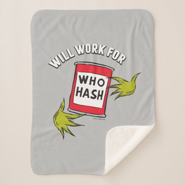 Couverture Sherpa Grinch classique | Fonctionnera pour le devis de h (Devant)
