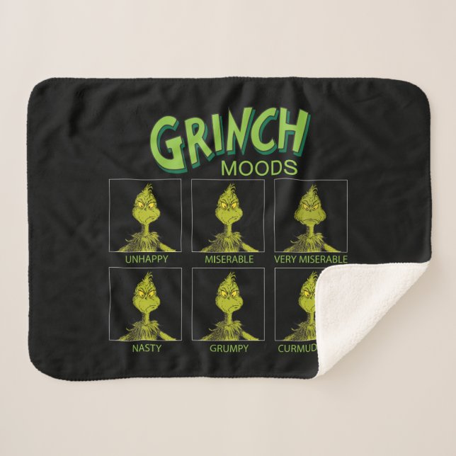 Couverture Sherpa Grinch | Tableau d'humeurs (Devant (Horizontal))