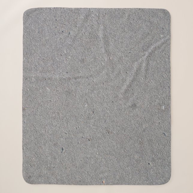 Couverture Sherpa Gris de béton texture arrière - plan (Devant)
