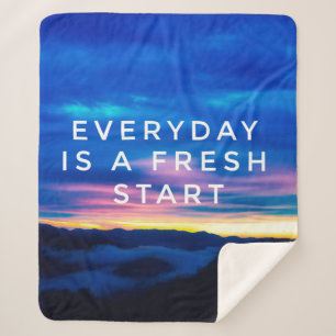 Couverture Sherpa Guillemets motivants et inspirants - Tous les jour