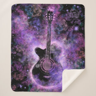 Couverture Sherpa Guitare musicale Sherpa Blanket