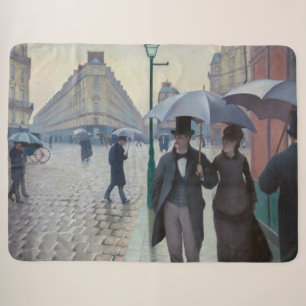 Couverture Sherpa Gustave Caillebotte - Paris Street ; Rainy Day