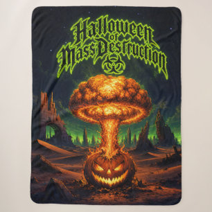 Couverture Sherpa Halloween de destruction massive Citrouille radioa