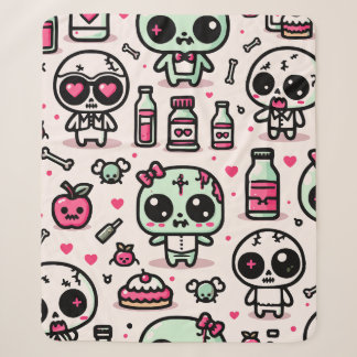 Couverture Sherpa Halloween Zombie Motif Sherpa Blanket