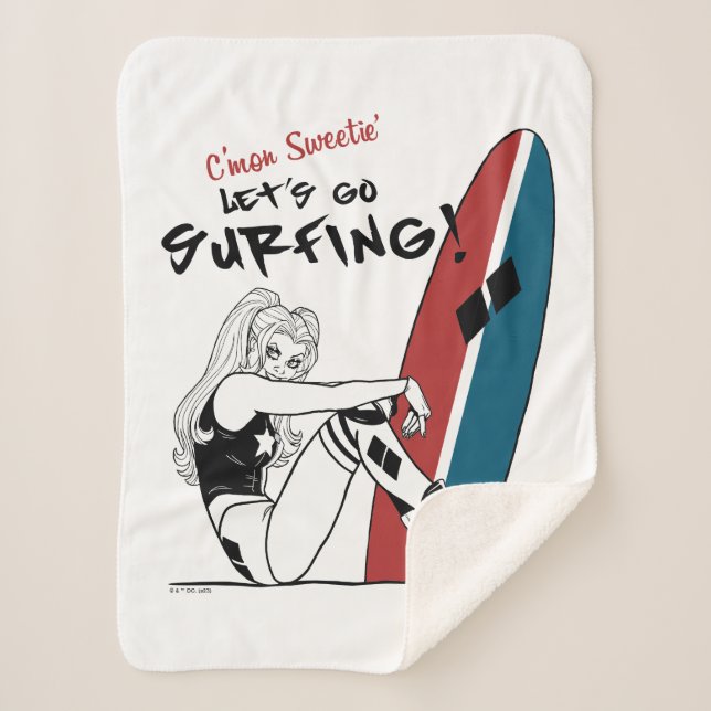 Couverture Sherpa Harley Quinn - Allons surfer (Devant)