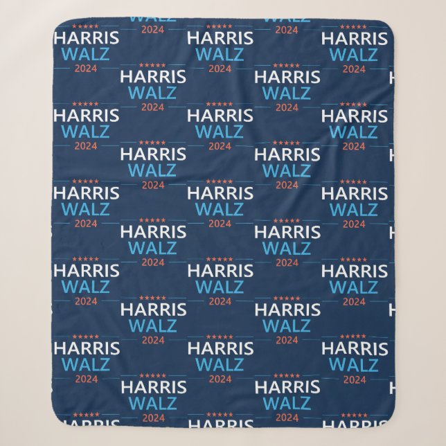 Couverture Sherpa Harris Walz 2024 pour le président (Devant)