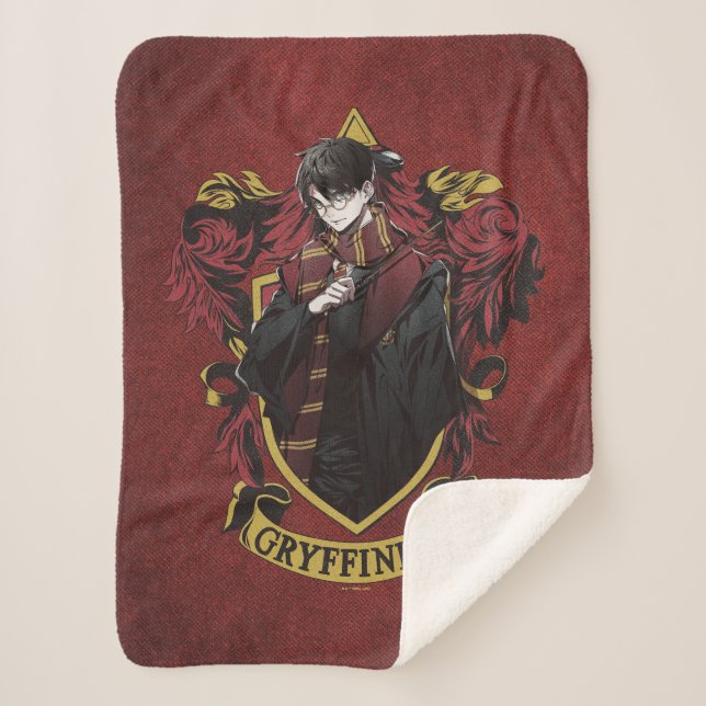 Couverture Sherpa HARRY POTTER™ | Anime HARRY POTTER™ Crest (Devant)