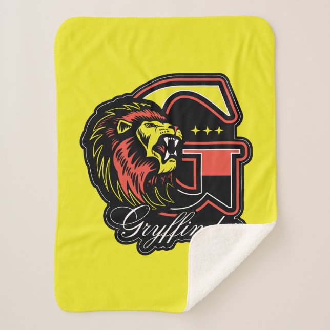 Couverture Sherpa HARRY POTTER™ | Badge sportif GRYFFINDOR™ (Devant)
