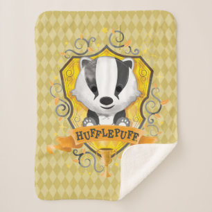 Couverture Sherpa Harry Potter   Blason charmant HUFFLEPUFF™