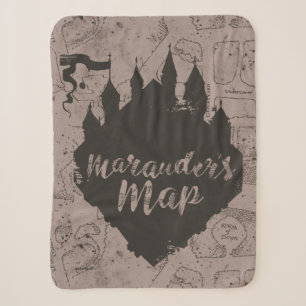 Couverture Sherpa Harry Potter Carte du château Marauder de HOGWAR