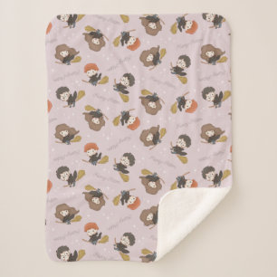 Couverture Sherpa HARRY POTTER™, Hermione & Ron Flying Motif