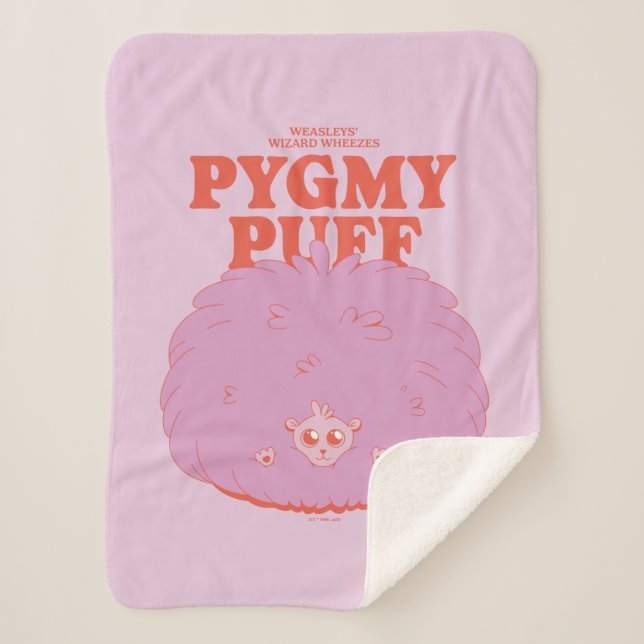 Couverture Sherpa HARRY POTTER™ | Weasley's Wizard Pygmy Puff (Devant)