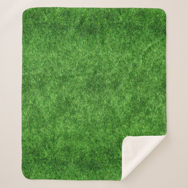 Couverture Sherpa Herbe verte (Devant)